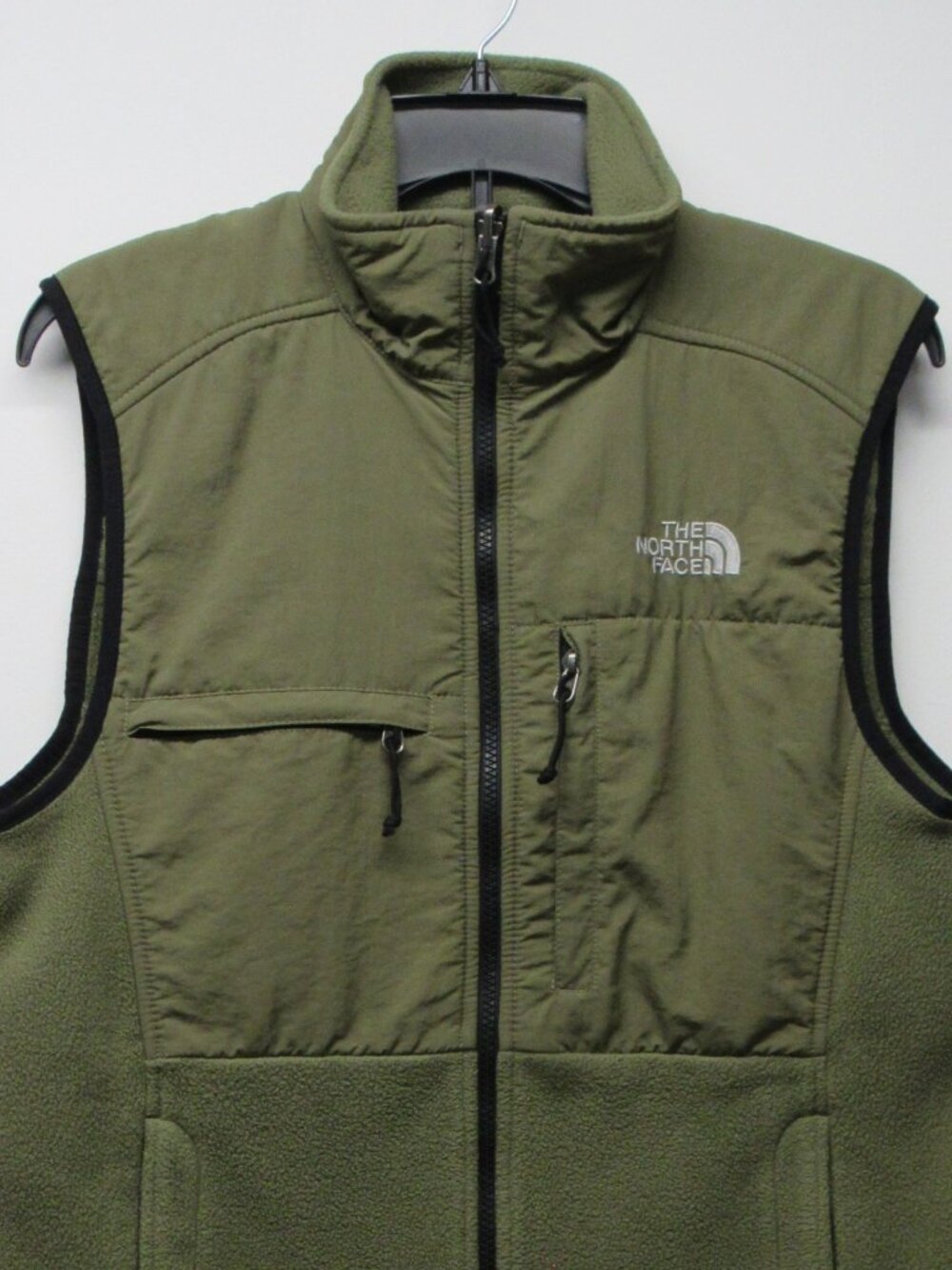 The North Face Men's Retro Denali Fleece Vest Mens Green Full Zip Cargo Small - Picture 4 of 4
